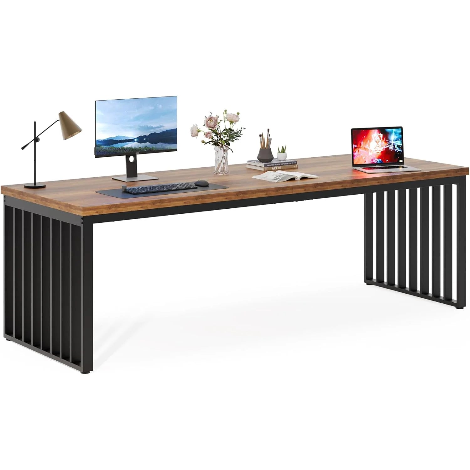Birou pentru două persoane 180 cm - masă dublă pentru computer
