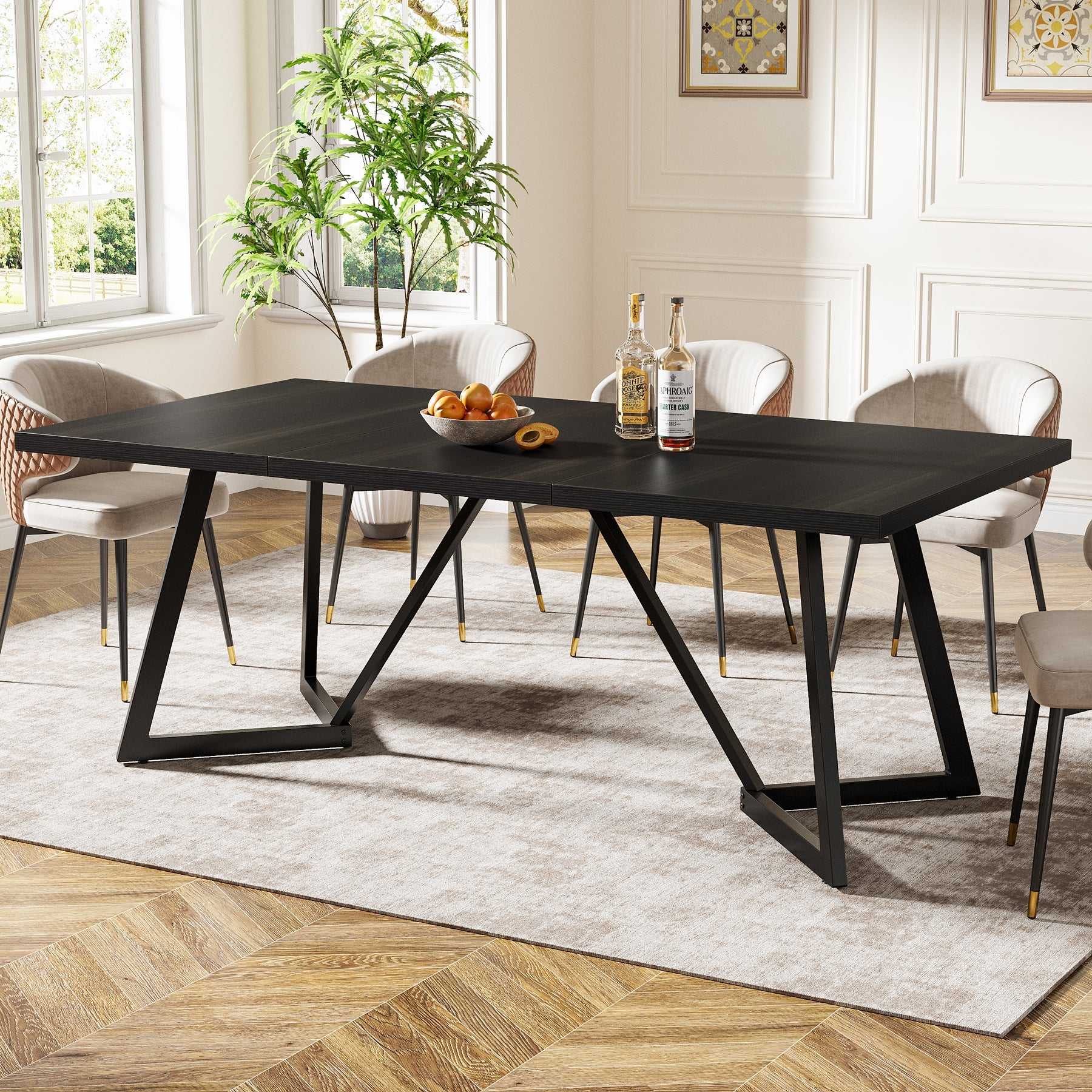 Masă modernă de sufragerie dreptunghiulară 180 cm pentru 6-8 persoane