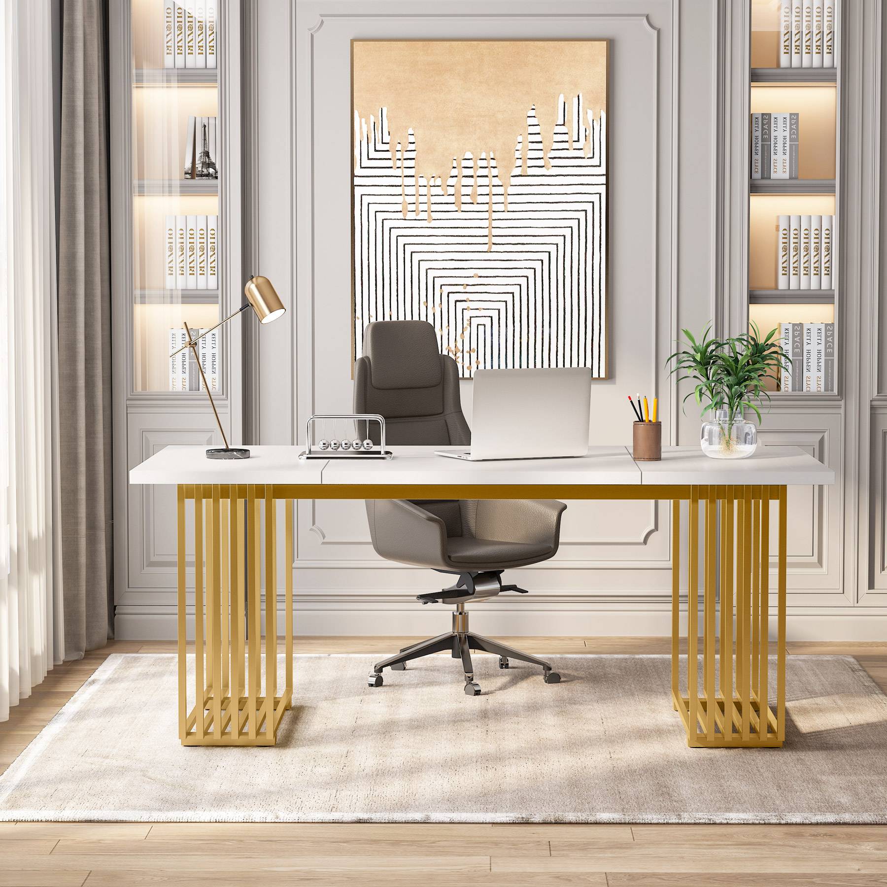 Birou elegant în stil modern, 180 cm