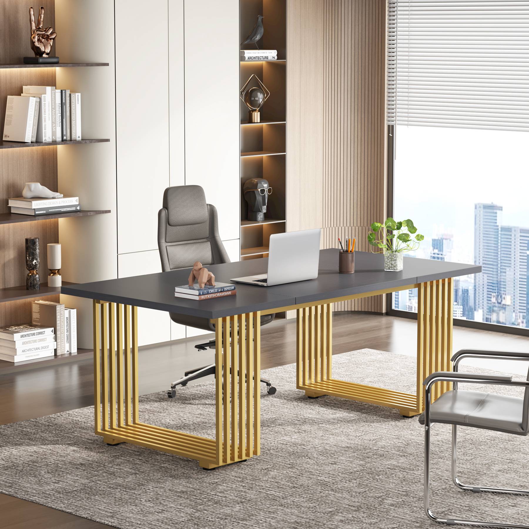 Birou elegant în stil modern, 180 cm