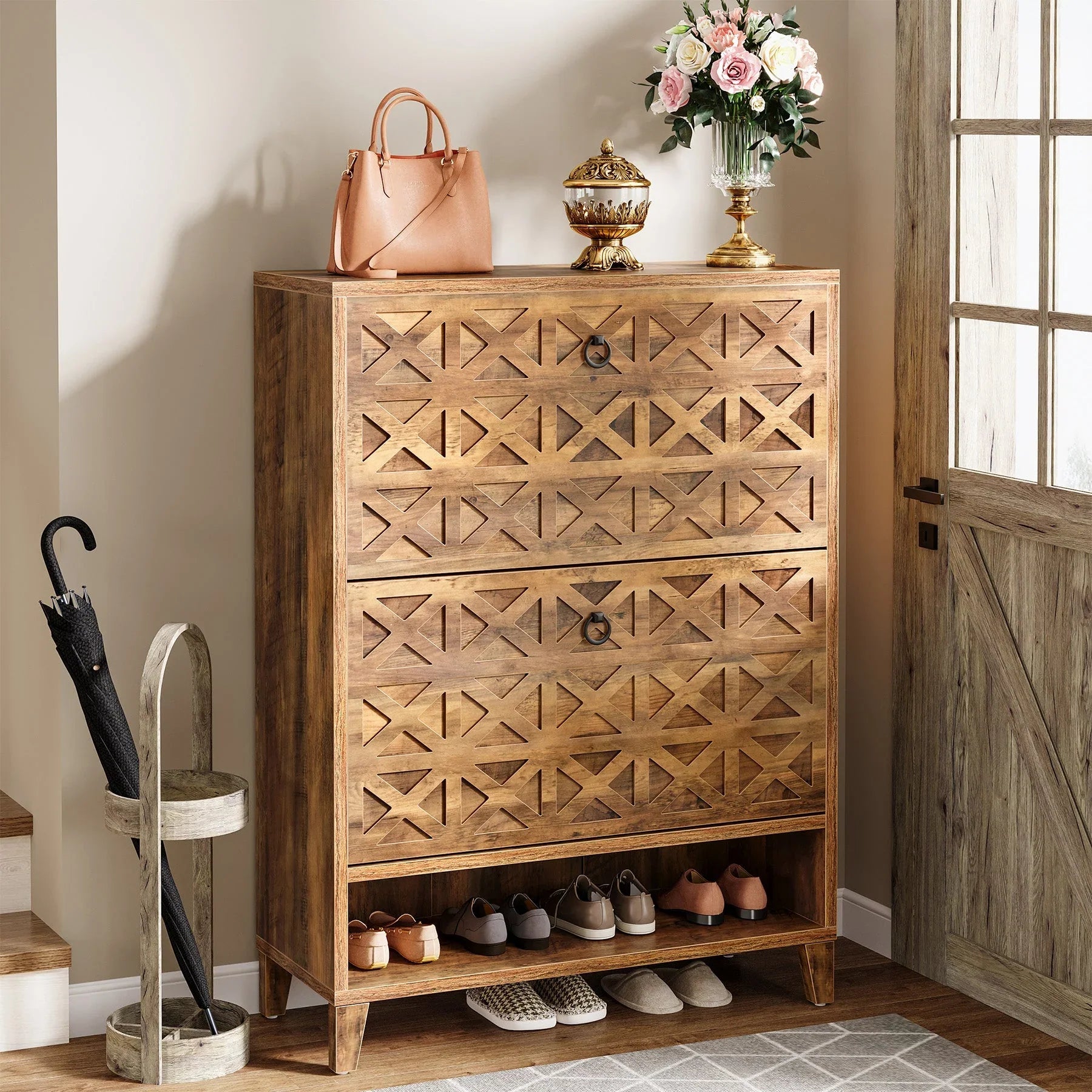Organizator de pantofi de 80 cm cu 2 sertare