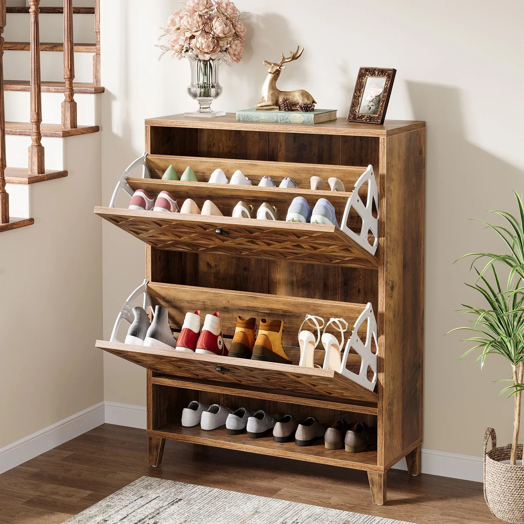 Organizator de pantofi de 80 cm cu 2 sertare