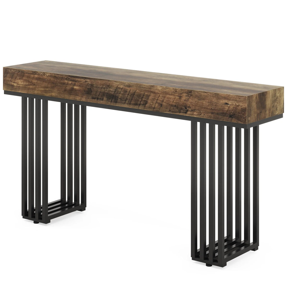 Măsuță consolă de 140 cm cu picioare metalice