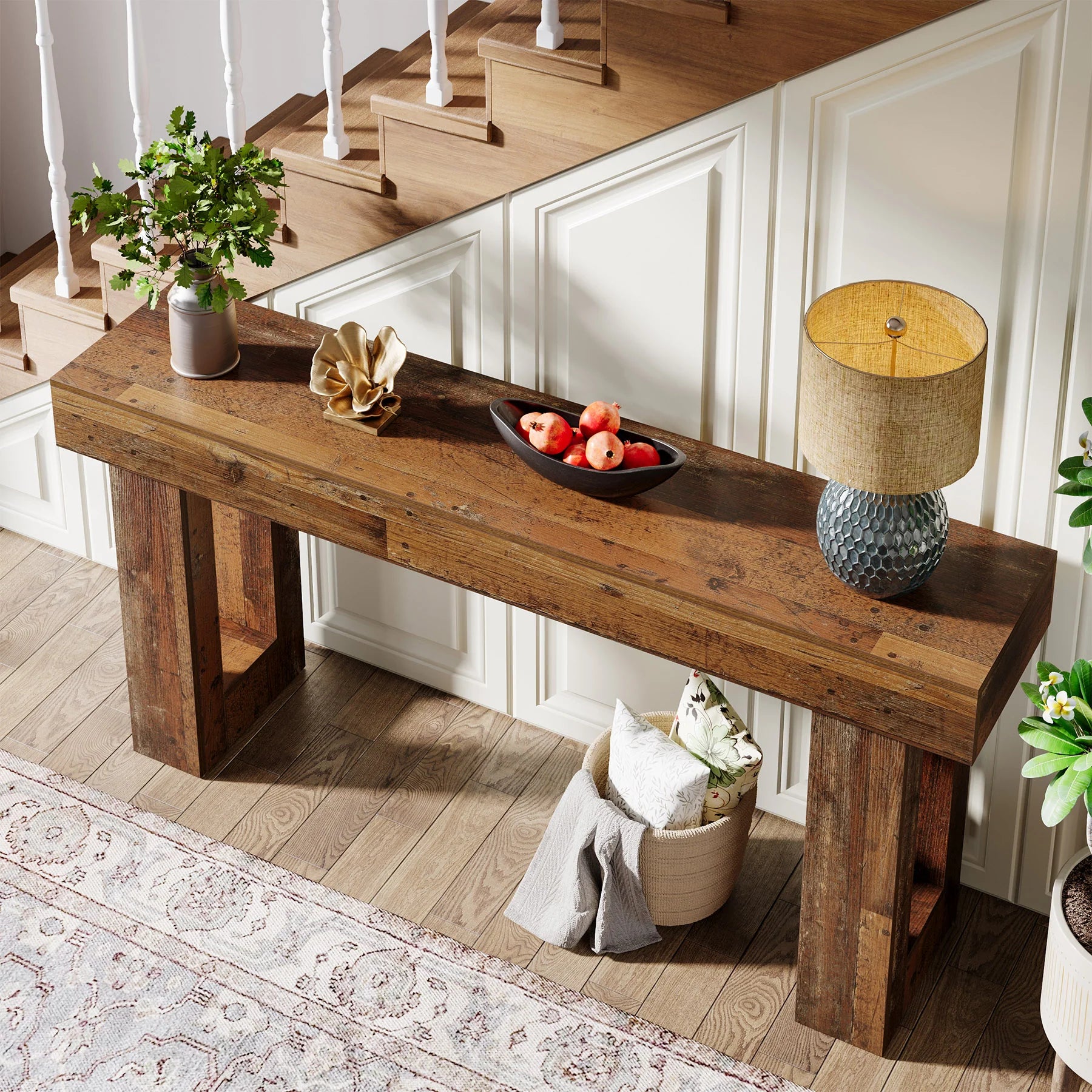 Masă consolă 160 cm stil rustic