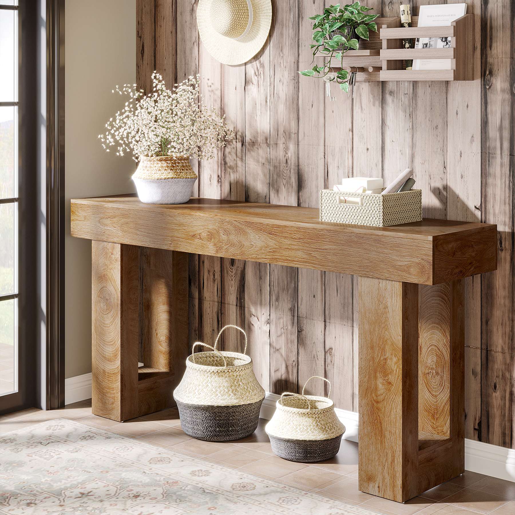 Masă consolă 160 cm stil rustic