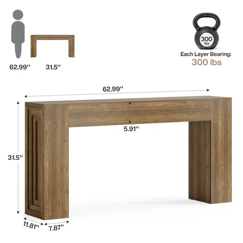 Măsuță consolă rustică 160 cm
