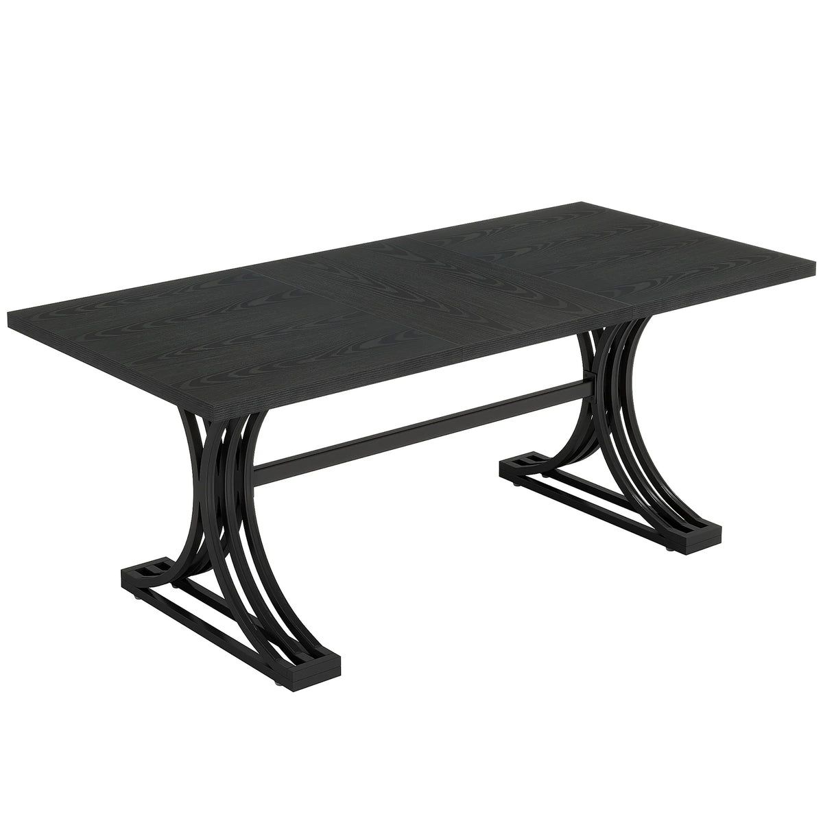 Masă de dining dreptunghiulară 160x80 cm cu blat de marmură