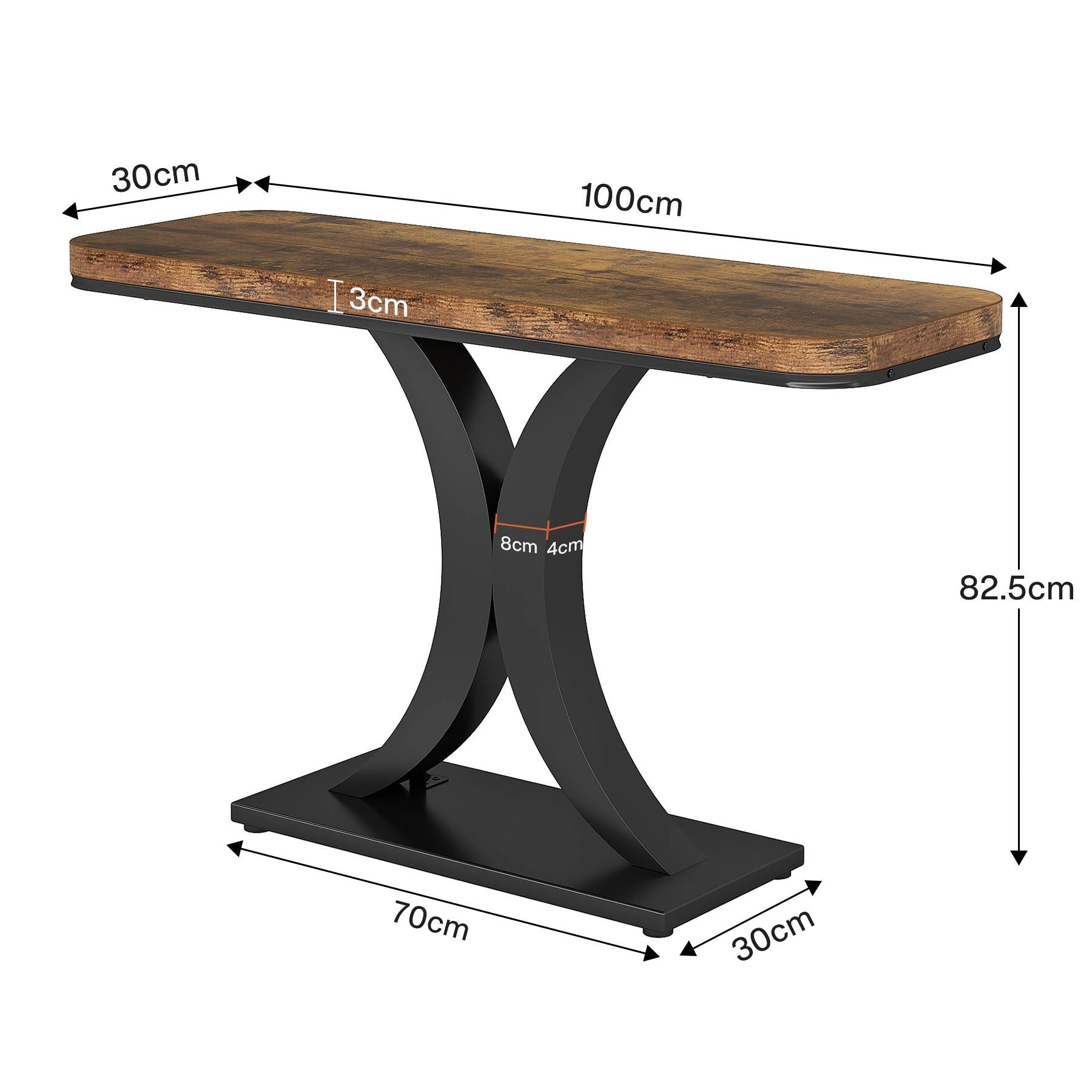 Măsuță consolă modernă cu design industrial