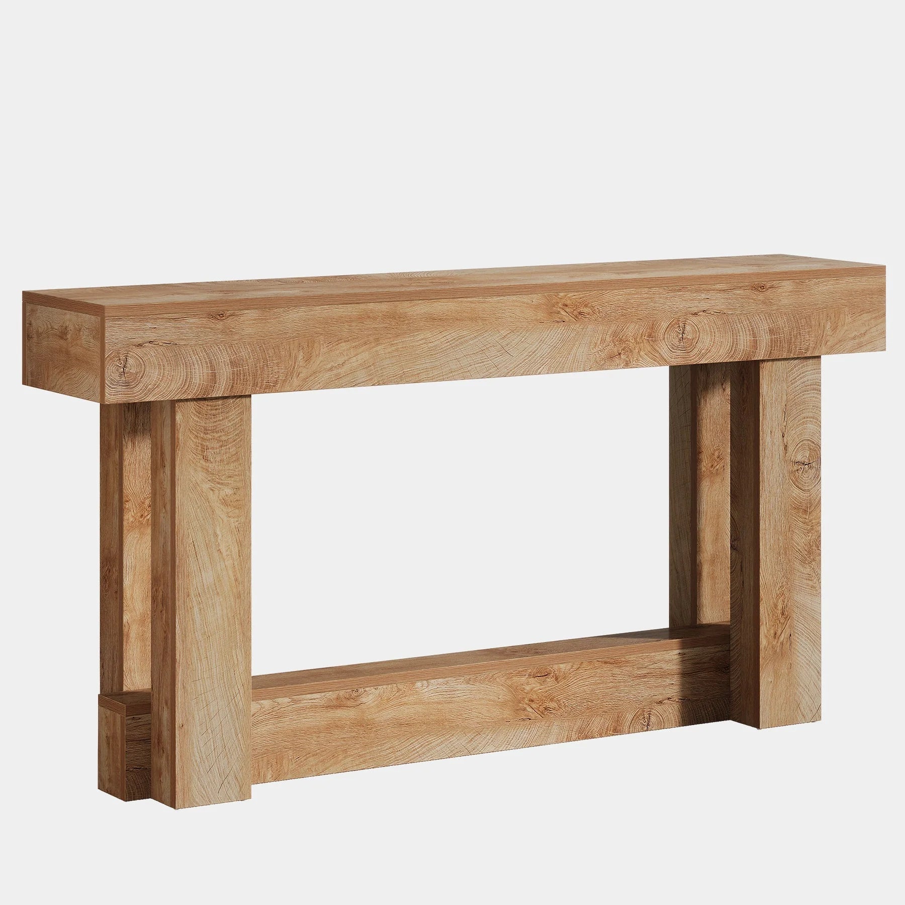Măsuță consolă din lemn în stil rustic