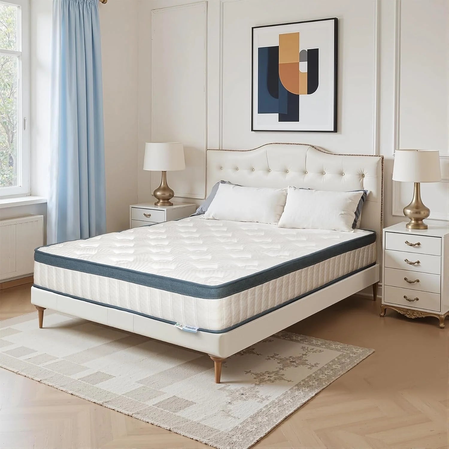 Saltea ortopedică cu arcuri împachetate individual H3 Memory Foam 7-zone